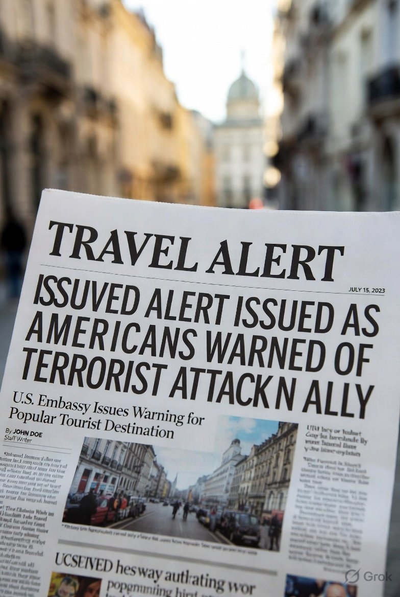Travel Alert Issued as Americans Warned of Terrorist Attacks in NATO Ally