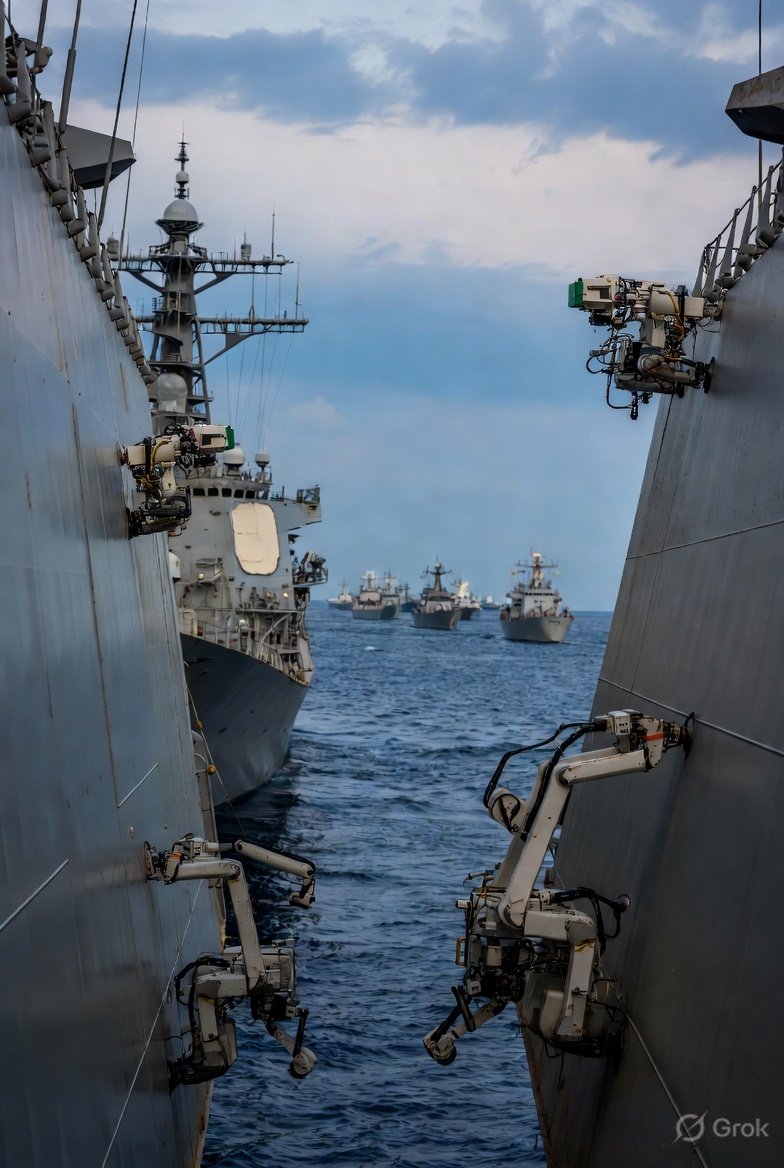 Watch: Wall-climbing robot swarms crawl US Navy warships as China’s fleet surges
