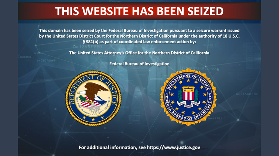 Justice Department seizes several websites it says spread terrorist propaganda